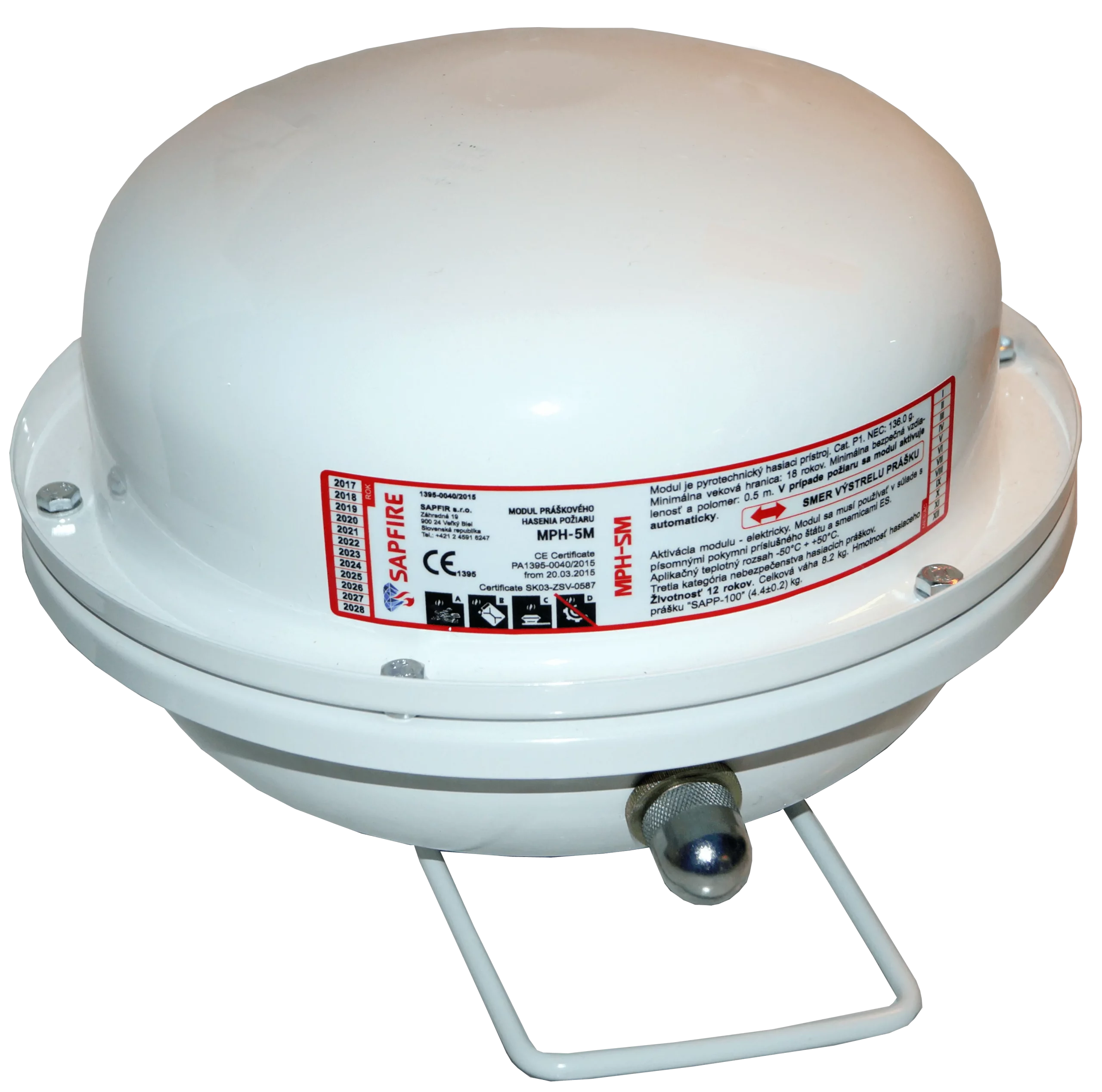SAPFIR-modul práškového hasenia MPH-5M