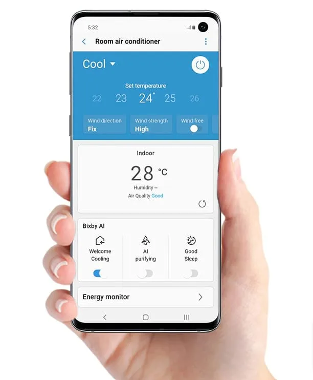Using your Samsung Room Air Conditioner with SmartThings | Samsung Australia