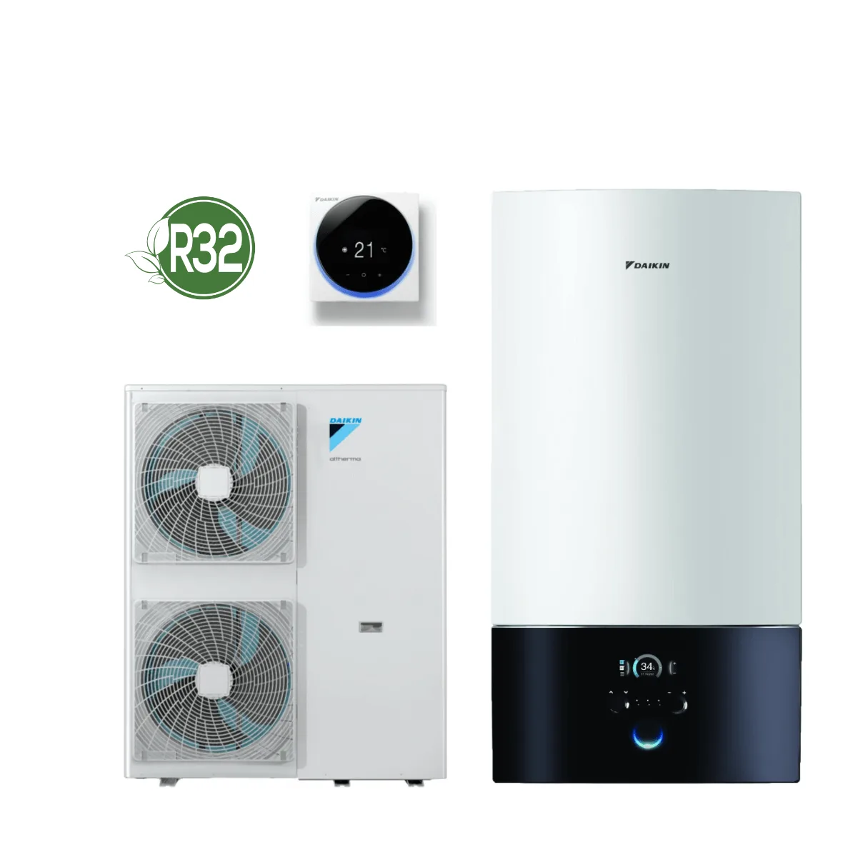 Daikin Altherma 3 HW 16 kW + 6 kW záložný doohrev EABX16D6V + EPGA16DV