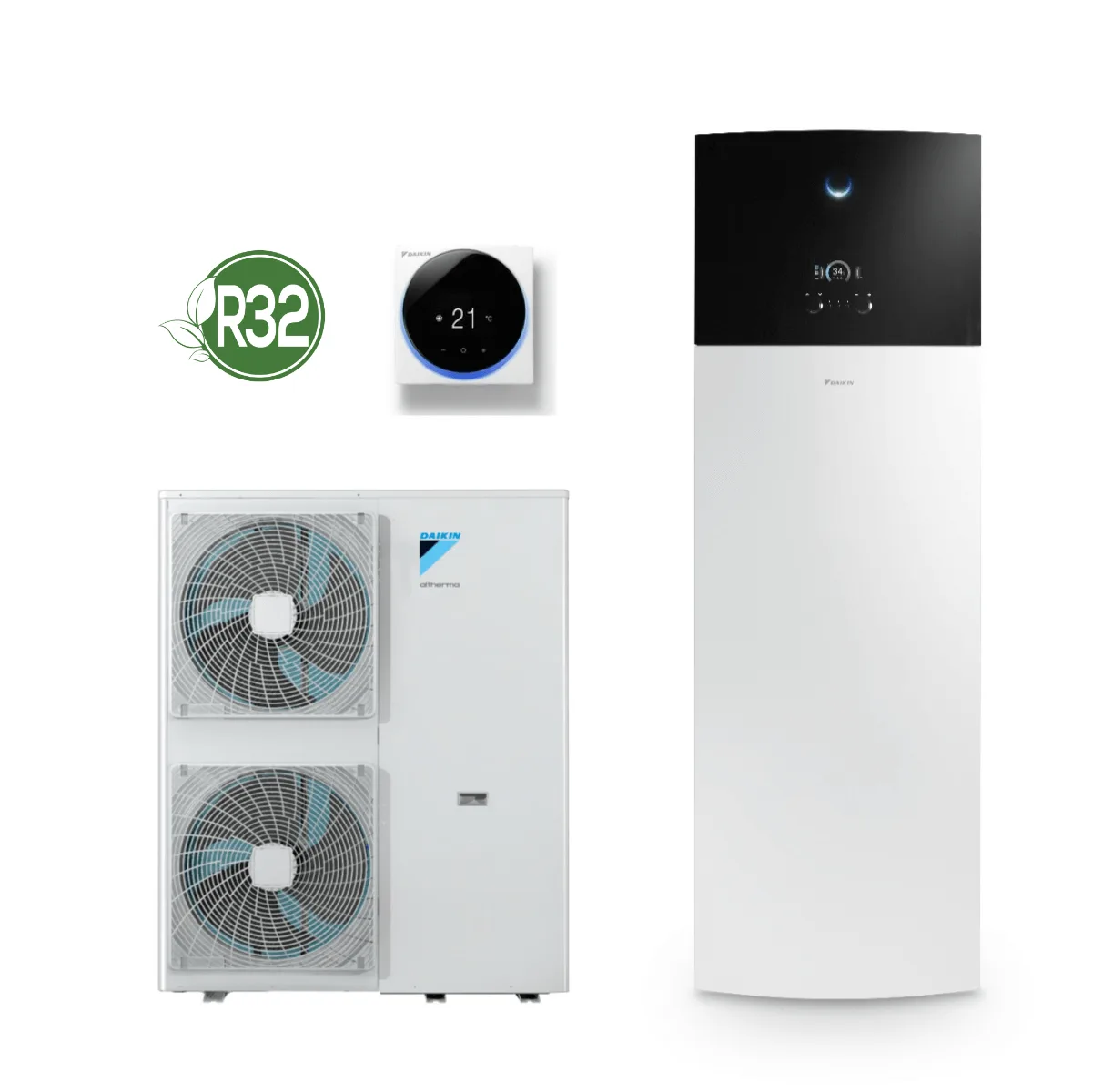 Daikin Altherma 3 HF 16 kW + 180 l zásobník + 9 kW záložný doohrev EAVH16S18D9W + EPGA16DV