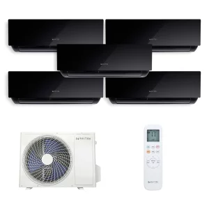 Naitec Multisplit – vonkajšia 12 kW + 5 x Naitec Onyx vnútorná 3,5 kW s montážou