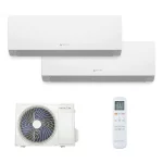 Naitec Multisplit – vonkajšia 5 kW + 2 x Naitec Sensitive Pro vnútorná 3,5 kW s montážou