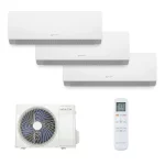 Naitec Multisplit – vonkajšia 8 kW + 3 x Naitec Sensitive Pro vnútorná 3,5 kW s montážou