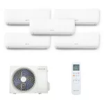 Naitec Multisplit – vonkajšia 12 kW + 5 x Naitec New Smart vnútorná 3,5 kW SM35HXXK s montážou