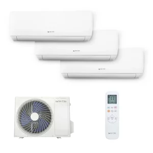 Naitec Multisplit – vonkajšia 8 kW + 3 x Naitec New Smart vnútorná 3,5 kW s montážou