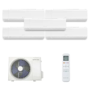 Naitec Multisplit – vonkajšia 12 kW + 5 x Naitec Stellair vnútorná 3,5 kW s montážou
