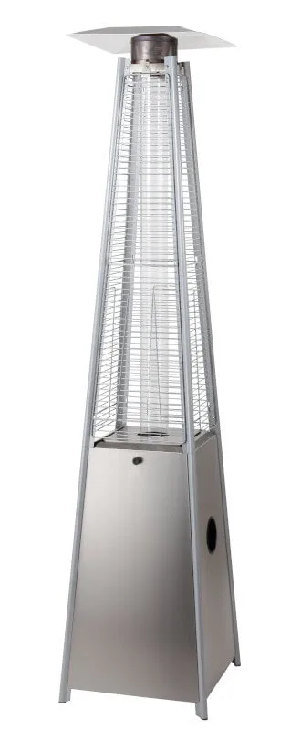 Terasový ohrievač PYRAMÍDA nerez